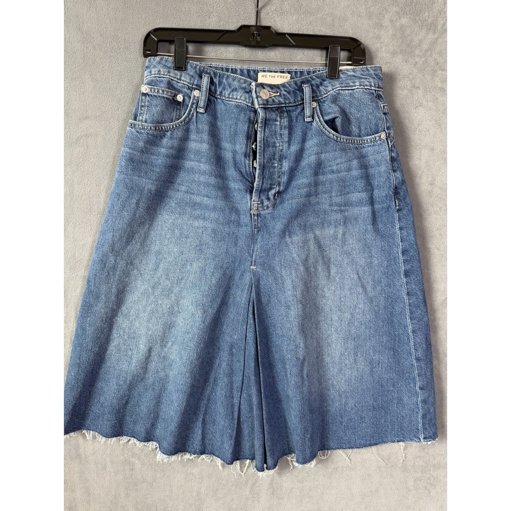 We The Free Daisey Mae Denim Skirt Women's Size 28 NWT Boho Festival Western